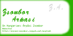 zsombor arpasi business card