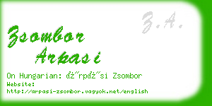 zsombor arpasi business card